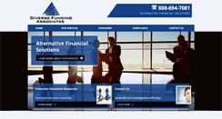 Desktop Screenshot of diversefundingllc.com